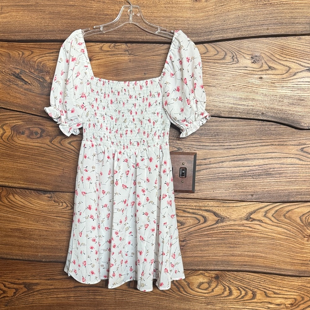 SHEIN Pink Floral Dress